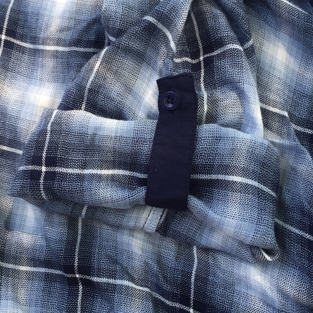 Embroidered Back Button Down Top - image 4